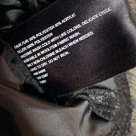 bernardo Collection Faux Fur Vegan Leather Moto Jacket - Picture 9 of 12